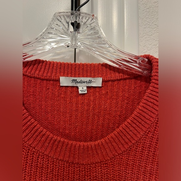 Madewell Orange Sweater With Front Pocket - Picture 4 of 5